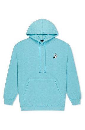 Dalix Womens Heartly Ghost Midweight Hooded Sweatshirt in Ocean at Nordstrom, Size Xx-Large