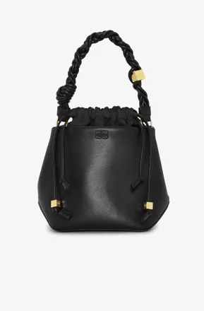 Ganni Black Bou Bucket Bag