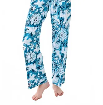 Lilly Pulitzer Pj Knit Pant In Bellevue Blue Lilly Gulls