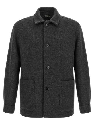 Ermenegildo Zegna Wool Mens Blouse