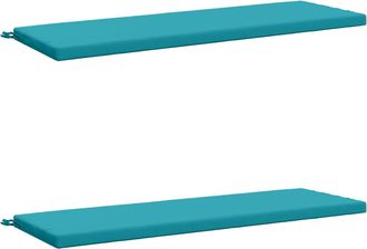 vidaXL Cojines Para Banco De 2 Piezas Soest 2 Uds. 100% Poli&eacute;ster Vidaxl