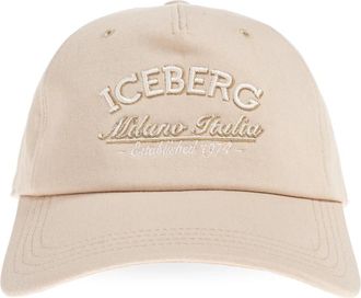 Iceberg Baseballpet - Heren - Petten - Beige - ONE Size - Katoen - Accessoires