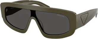Prada PR D10S 26J70G Mens Sunglasses Green Size 124