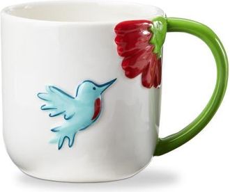 Tag Hummingbird Earthenware Mug Multi 18 oz 4.04 x 4.04 x 4.01 in in Green at Nordstrom