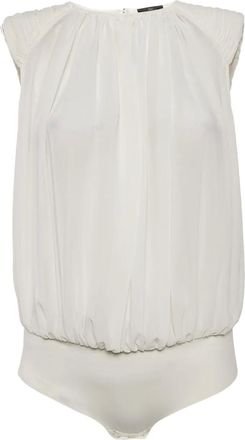 Elisabetta Franchi Pre-owned body met geplooid detail - Wit