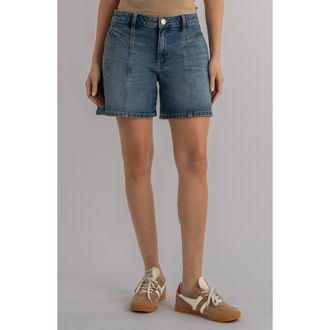 Kut from the Kloth Hailey High Waist Denim Bermuda Shorts in Shine at Nordstrom, Size 12