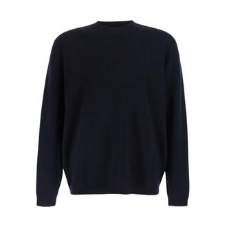 low brand Merino Ronde Hals Trui - Heren - Truien - Blauw - Maat: XL Wol