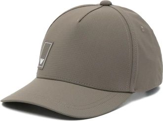 Emporio Armani logo-patch baseball cap - men - Polyurethane/Polyester/Elastane/Polyamide/Cotton - One Size - Green