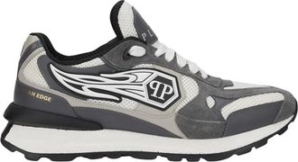 Philipp Plein Predator Low-top Sneakers - Heren - Sneakers - Grijs - 41 EU - Leer - Schoenen