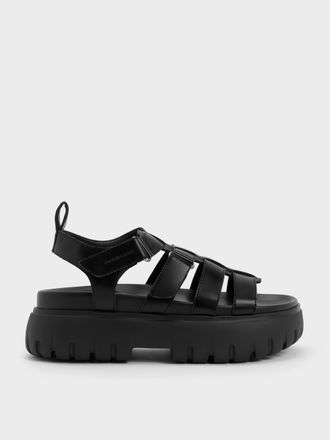 Charles & Keith Platform Caged Sandals