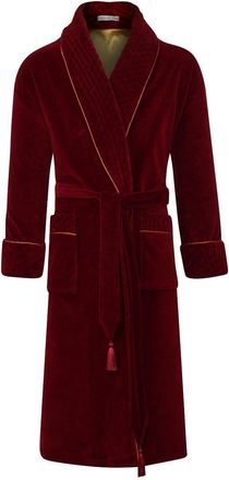Bown of London Donington Long Velvet Smoking Jacket