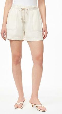 Kensie Trapunto Stitched Pocket Pull-On Shorts in Natural at Nordstrom Rack, Size X-Large