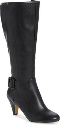 Bella Vita Troy Knee High Buckle Boot in Black at Nordstrom, Size 5.5