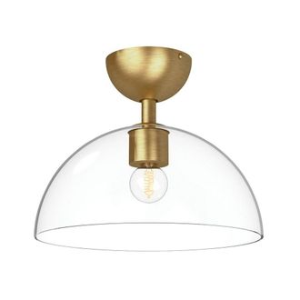 Netlighting Alora Mood Jude Bowl Semi Flush Ceiling Light Gold 1x E27