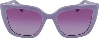 Liu Jo Paarse Zonnebril Lj 789S - unisex - Zonnebrillen - Paars - 52 MM - Accessoires