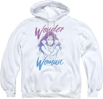 Gildan Wonder Woman Movie Retro Stance Adult Pull Over Hoodie / Hooded Sweatshirt