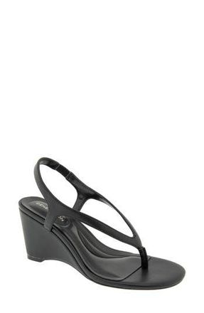 BCBGeneration Serenity Wedge Sandal in Black at Nordstrom Rack, Size 6.5
