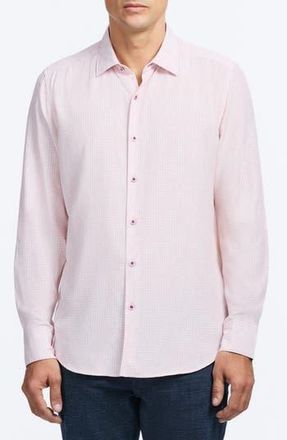 Robert Graham Angola Faded Plaid & Floral Button-Up Shirt in Pink at Nordstrom Rack, Size Xxx-Large