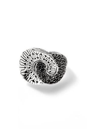 John Hardy Radial Pav&eacute; Ring in Black at Nordstrom Rack, Size 7