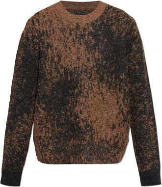 AllSaints Storm Sweater - Heren - Ronde hals truien - Bruin - M - Wol - Truien & Vesten