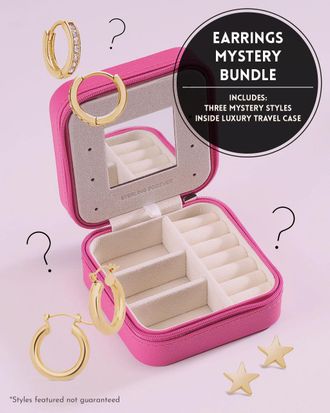 Sterling Forever Earring Mystery Bundle & Jewelry Case