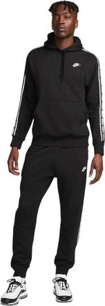 Nike Fleece-trainingspak met capuchon voor heren (Zwart/Wit)