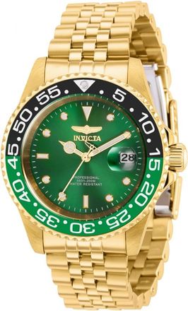 Invicta Pro Diver Quartz Green Dial Sprite Bezel Mens Watch 36044