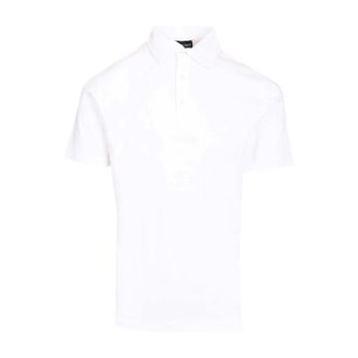 Giorgio Armani Pure Cotton Interlock Polo Shirt - male - Giorgio Armani - Polo Shirts - White - 2XL - Tops