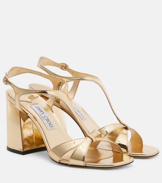 Jimmy Choo London Kesia metallic leather sandals