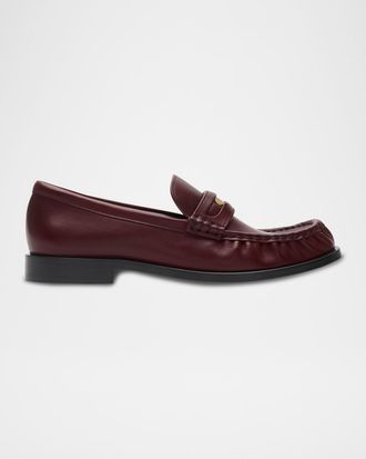 ローファー・オックスフォード BURBERRY LEATHER CADET LOAFER 8111868 Leather Cadet Loafers in Black - Women | Burberry® Official