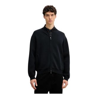 A|X Armani Exchange Zip Cardigan - Heren - Vesten - Blauw - 2XL - Polyester - Truien & Vesten