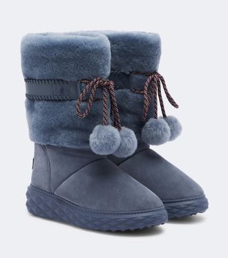 Jimmy Choo London Botas Cobi de ante con plataforma y borrego