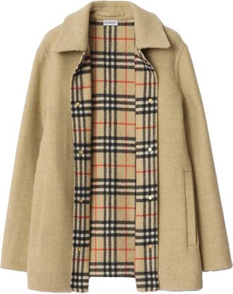 Burberry Wool Coat - Beige