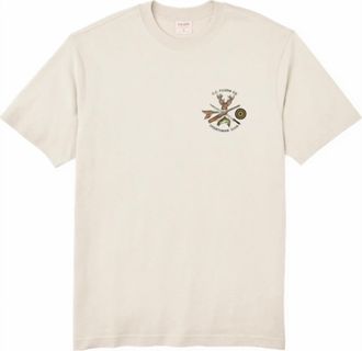 Filson Mens Short Sleeve Sportsman Club Graphic T-Shirt In Cliff Gray