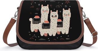 Generic Alpaca Sushi Small Womens Crossbody Bags Shoulder Handbag with Adjustable Strap for Travel