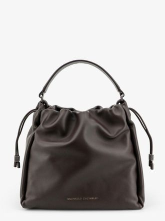 Brunello Cucinelli Borsa a tracolla Bucket Mellow in pelle - BRUNELLO CUCINELLI - gender_Woman