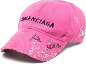 Balenciaga Embellished Cap Hat
