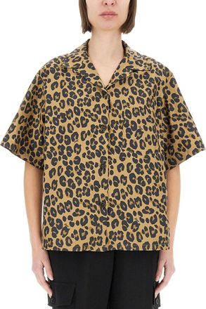 Aspesi Leopard Loose Animal Print Shirt
