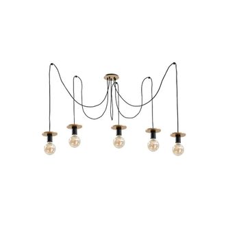 Netlighting Saturn Cluster Pendant Ceiling Light Gold 5x E27