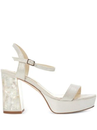 Freya Rose Gigi ankle-strap sandals - women - Calf Leather/Kid Leather/Calf Leather - 38.5 - Neutrals