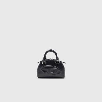 Diesel 1DR Dome-Slim bowling bag in nappa leather - Crossbody Bags - Woman - Black