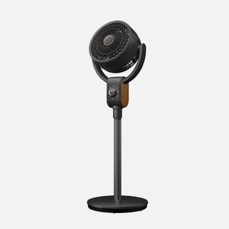 Fabrilamp Fabrilamp - Ventilador De Pie Montenegro Negro/haya 40w 3velocidades 3aspas Fijo Y Rotat.91,5x32x30,5cm