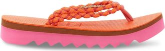 Havaianas Gevlochten teenslippers met plateauzool - Oranje
