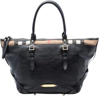 Burberry Pre-owned Handbags, female, Black, Size: ONE SIZE Pre-owned Vintage Tote