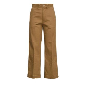 Polo Ralph Lauren Wide Trousers, female, Beige, Size: M Wide Trousers