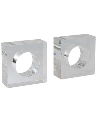 Port 68 Sandy Crystal Bookends Pair