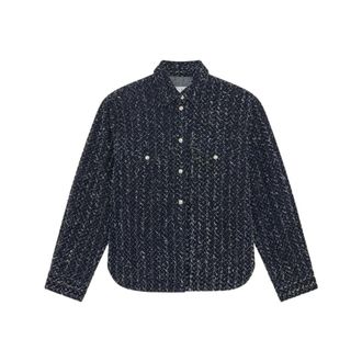 Iro Iro, Overhemden, Dames, Blauw, S, Denim, Velini Denim Shirt Jacket