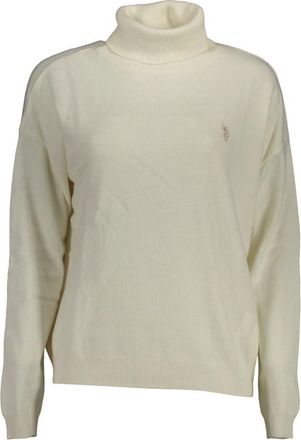 U.S.Polo Association Long Sleeve Turtleneck - Dames - Coltruien - Wit - XL - Truien & Vesten