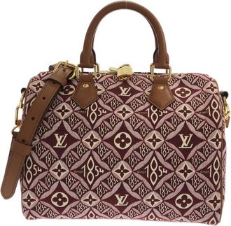 Louis Vuitton Bordeaux Jacquard Boston Bag (Pre-Owned)