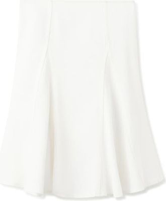 Mango Godet Cotton Midi Skirt in White at Nordstrom, Size X-Large